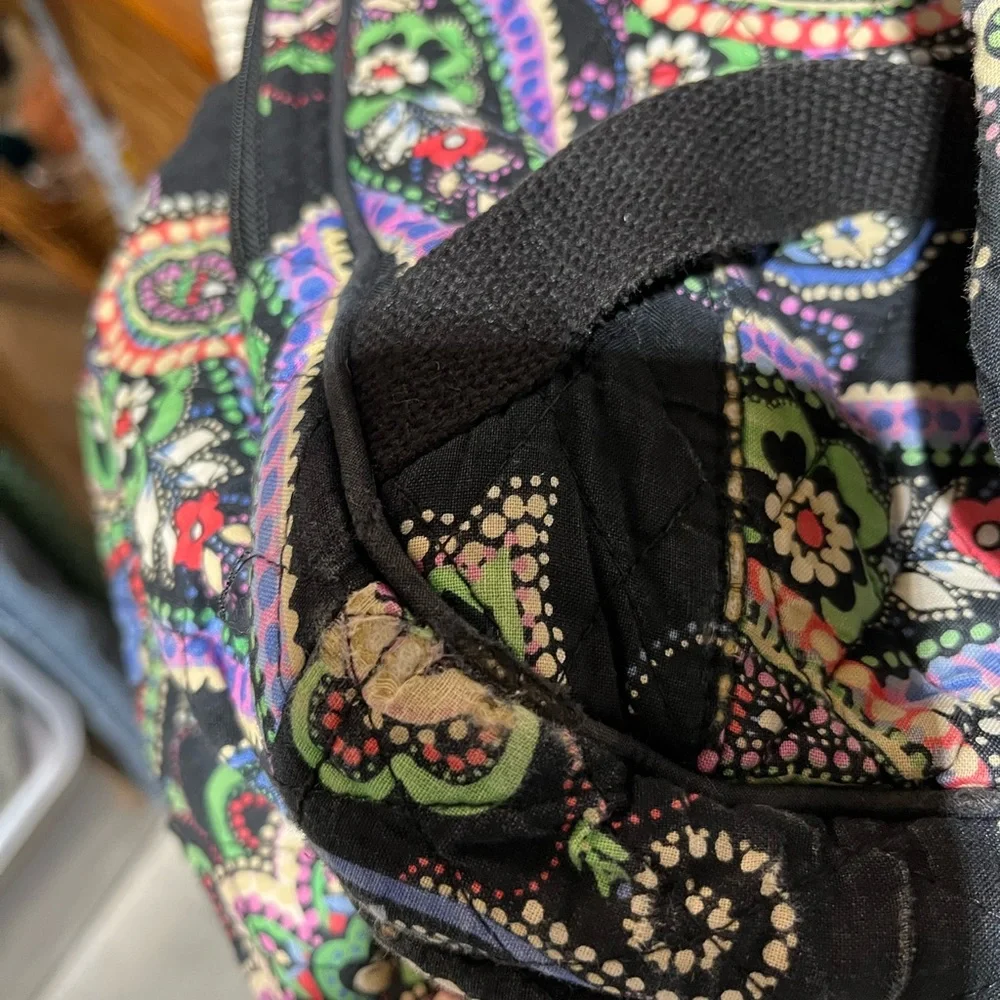 Vera Bradley Black Paisley Backpack‎